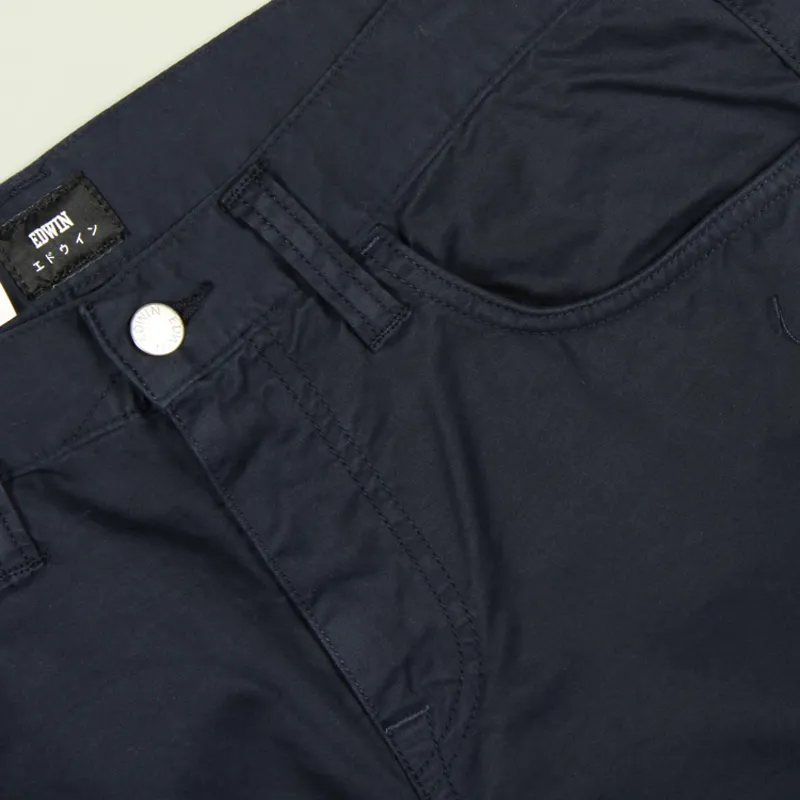 Edwin 55 Bermuda Twill Shorts - Navy Blazer-1