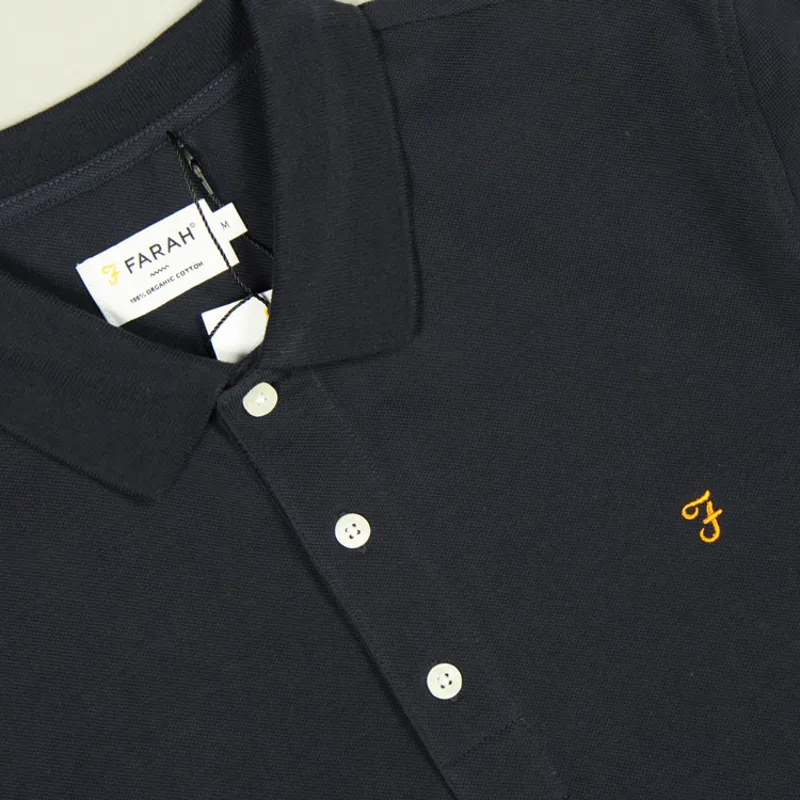 Farah Blanes Polo Shirt - True Navy-1