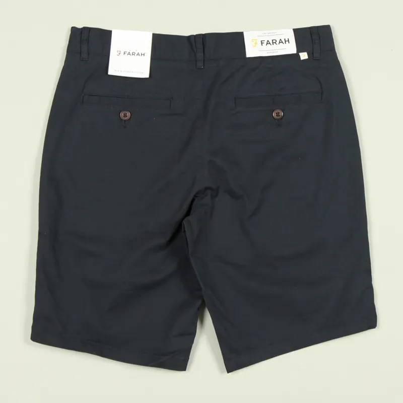 Farah Hawk Chino Short - True Navy-2