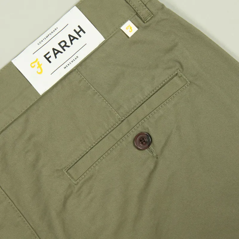 Farah Hawk Chino Short - Vintage Green-3