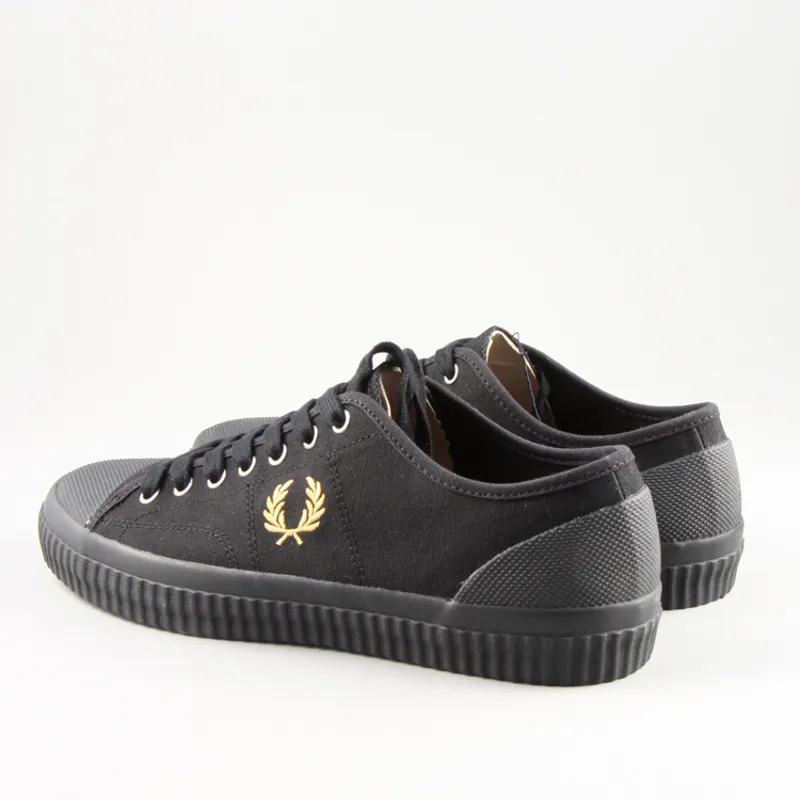 Fred Perry Hughes Low Canvas - Black/Champagne-1