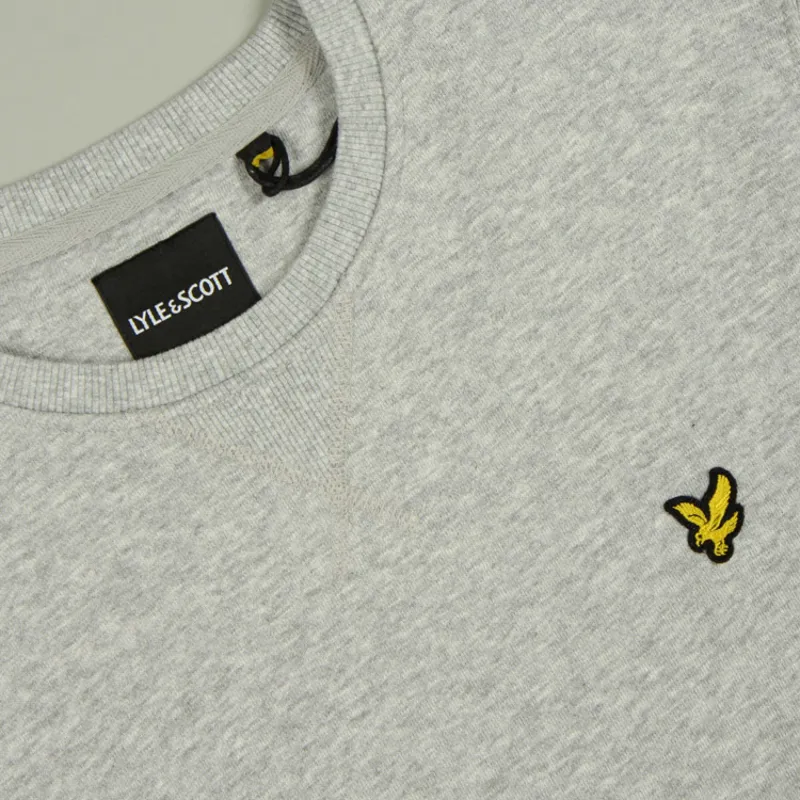 Lyle and Scott Crew Neck Sweatshirt - Light Grey Marl-1