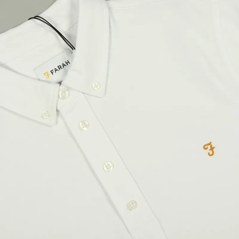 Farah Ricky Polo Shirt - White-1