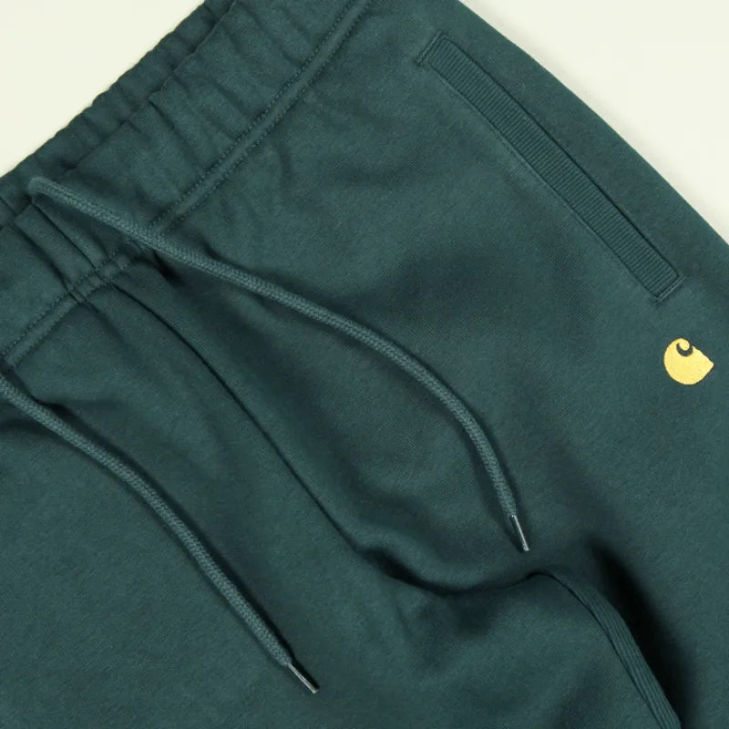 Carhartt WIP Chase Sweat Pant - Frasier/Gold-2
