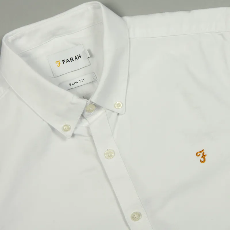 Farah Brewer SS Shirt - White-1