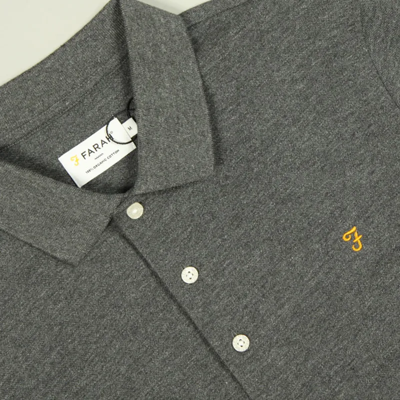 Farah Blanes Polo Shirt - Farah Grey Marl-1
