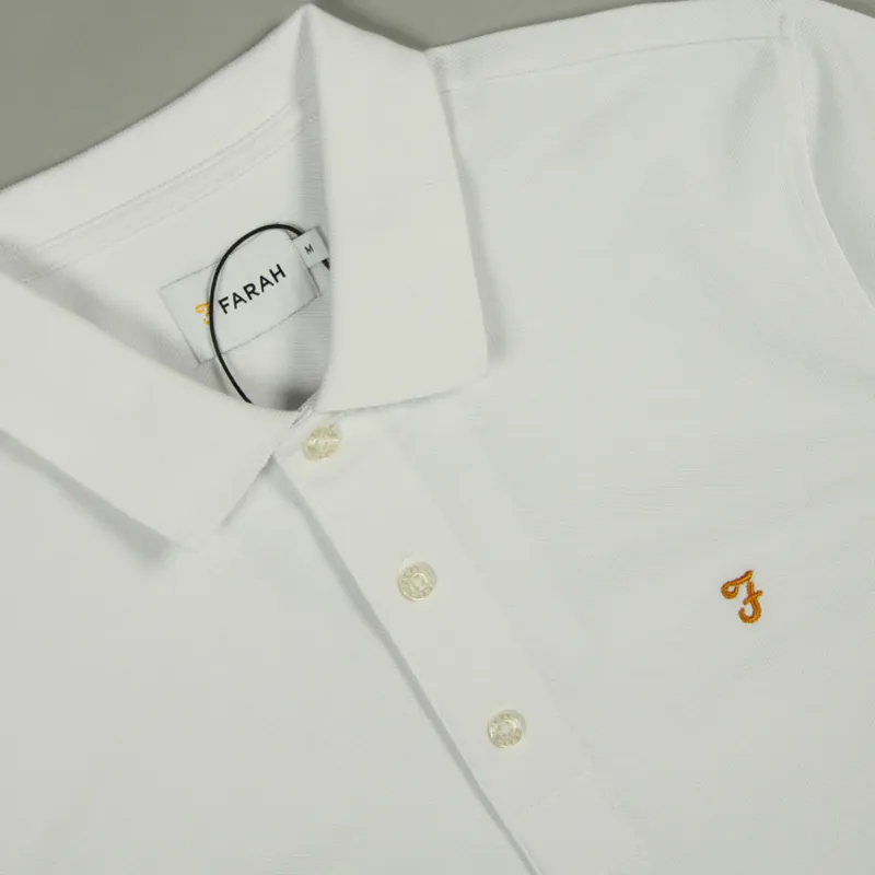 Farah Blanes Polo Shirt - White-1