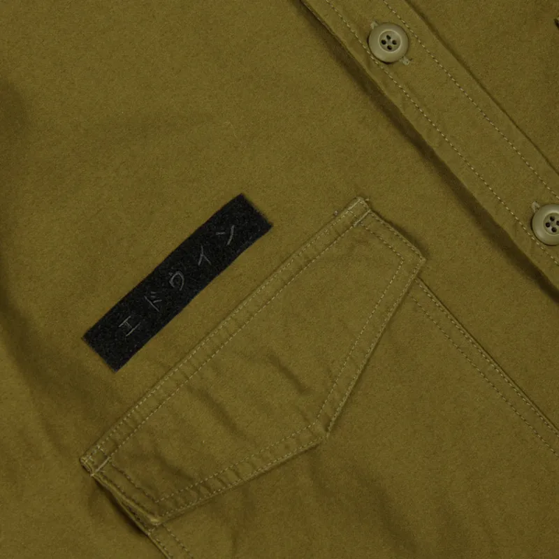 Edwin D-Ring Mill Shirt - Uniform Green-2