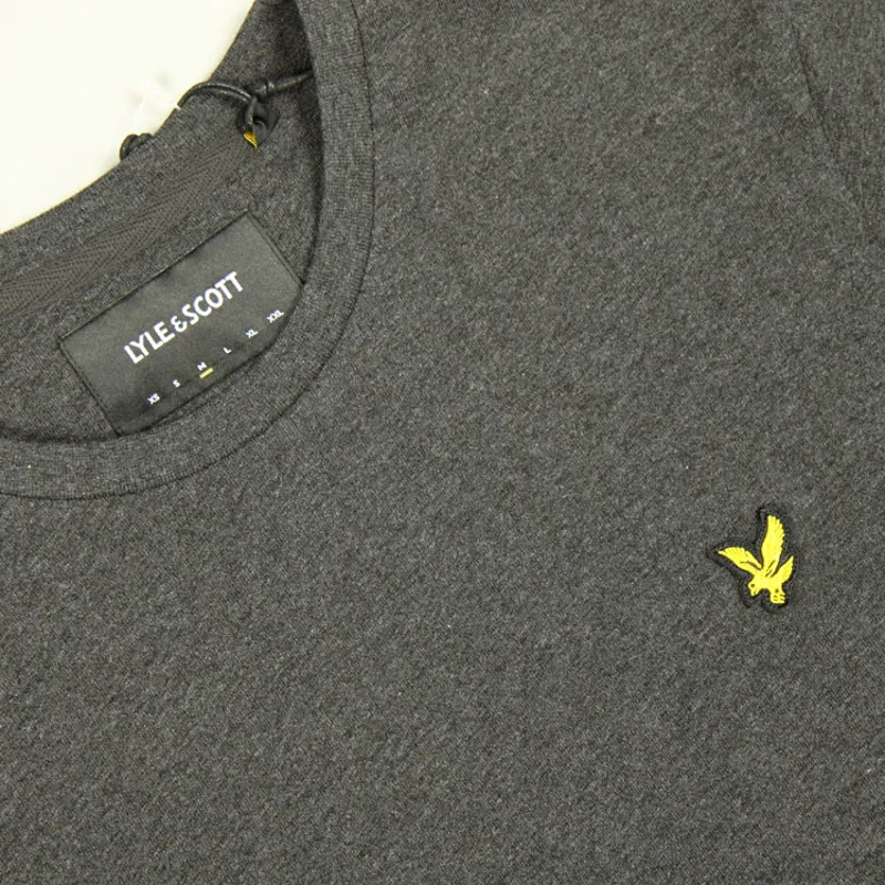 Lyle and Scott Plain T-Shirt - Charcoal Marl-1