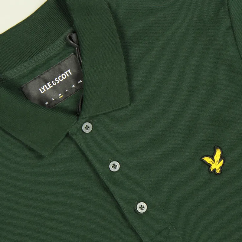 Lyle and Scott Plain Polo Shirt - Dark Green-1