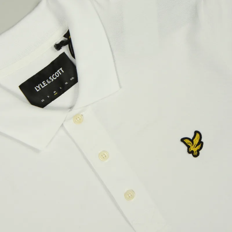 Lyle and Scott Plain Polo Shirt - White-1