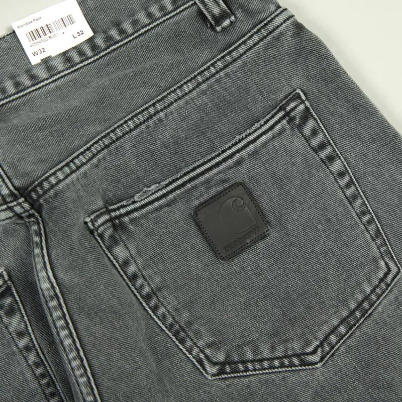 Carhartt WIP Klondike Pant Maitland - Black Stone Bleached-2