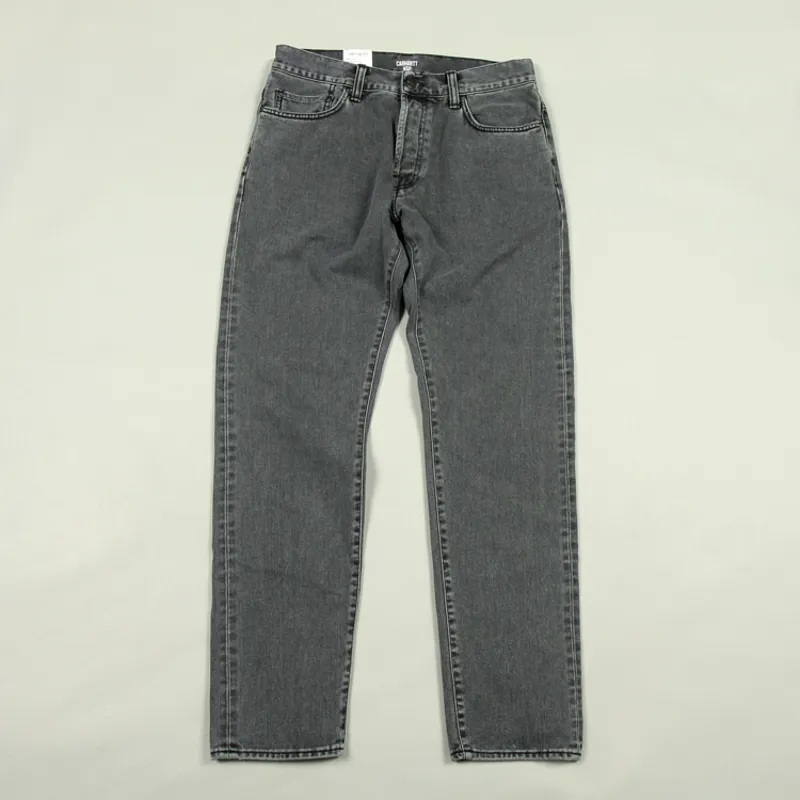 Carhartt WIP Klondike Pant Maitland - Black Stone Bleached-1