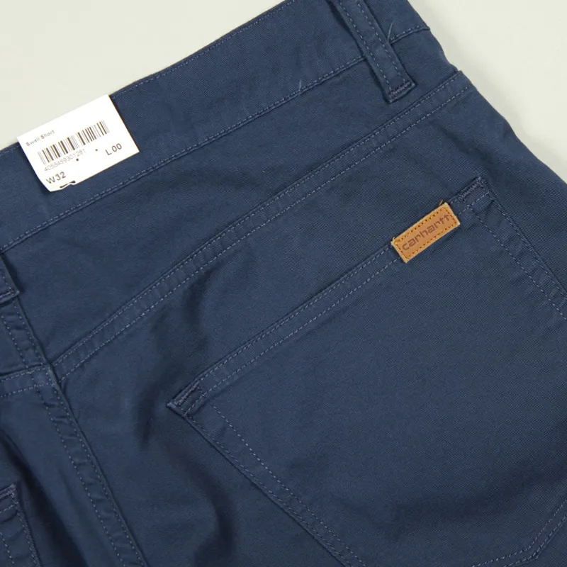 Carhartt WIP Swell Shorts - Blue Rinsed-3
