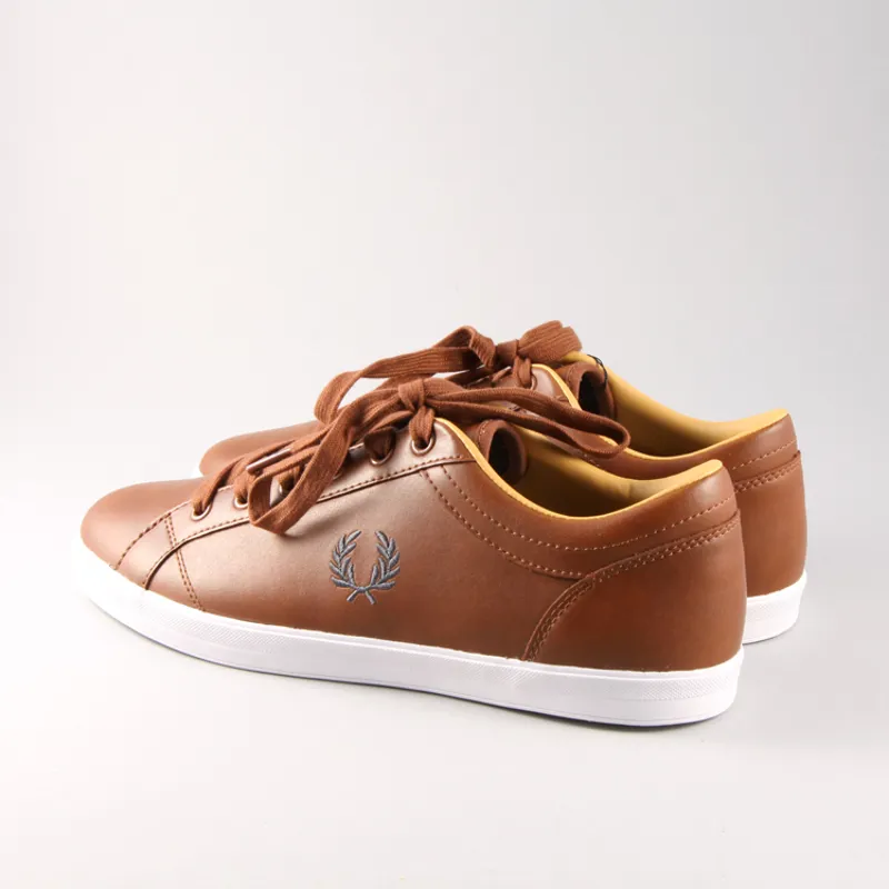 Fred Perry Baseline Leather - Tan-1