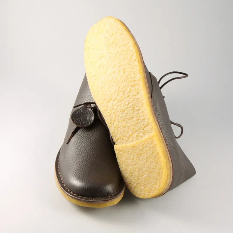 Pretty Green Leather Desert Boot - Brown-4