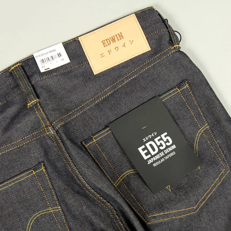 Edwin ED-55 Yoshiko Left Hand Denim - Blue Unwashed-2
