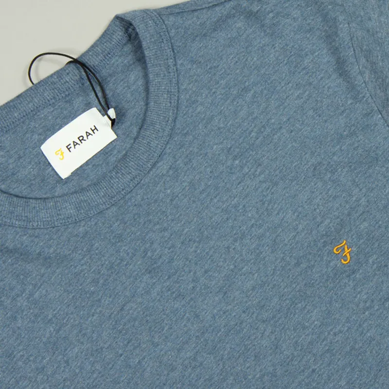 Farah Danny T-Shirt - Dark Denim Marl-1