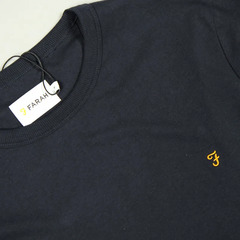 Farah Worthington LS T-Shirt - True Navy-1