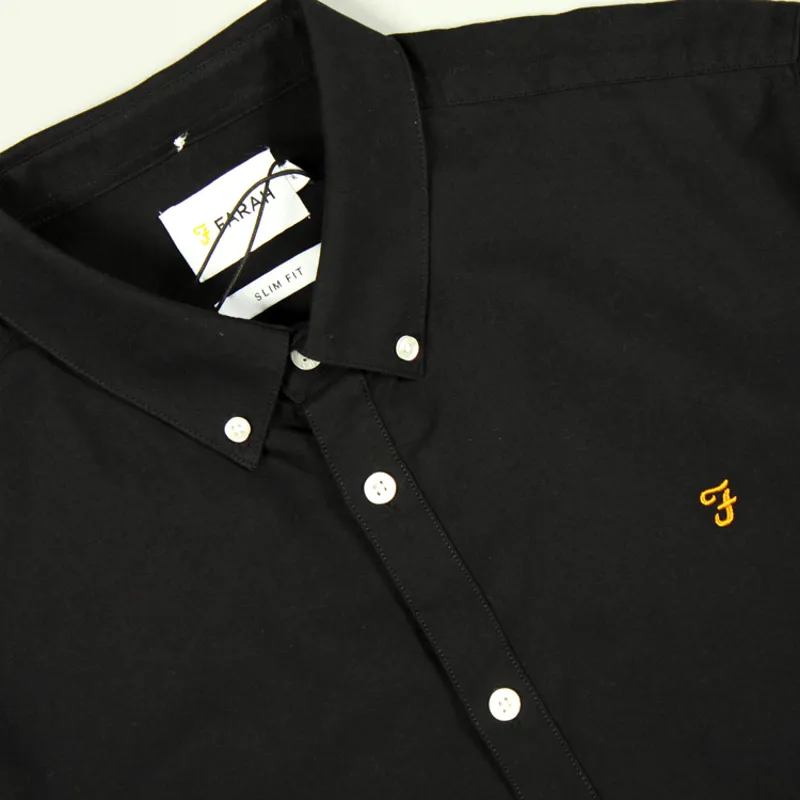 Farah Brewer LS Shirt - Black-1