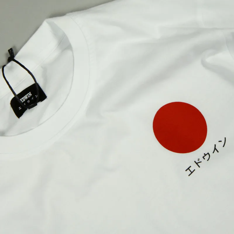 Edwin Japanese Sun LS T-Shirt - White -1