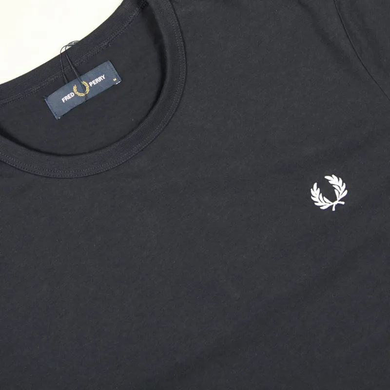 Fred Perry Ringer T-Shirt - Navy-1