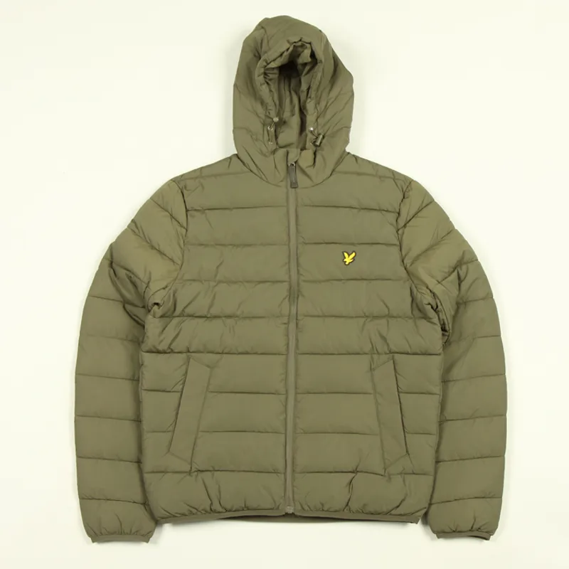 Lyle and Scott Lightweight Puffer Jacket Olive