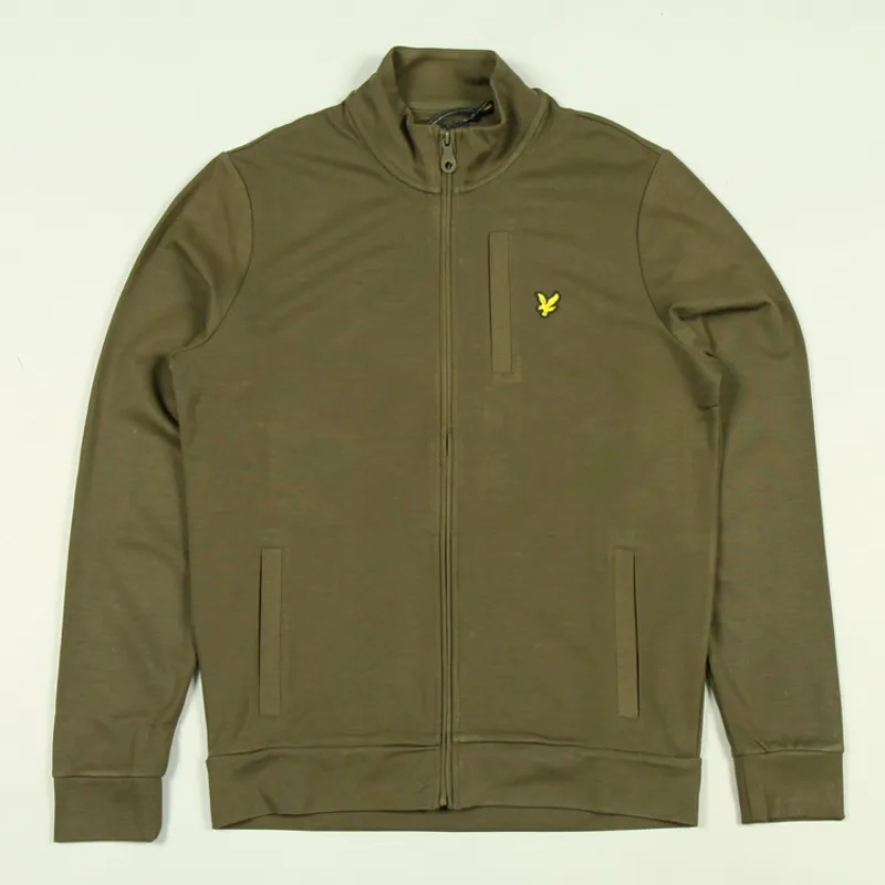 Lyle and Scott Smart Track Top Trek Green
