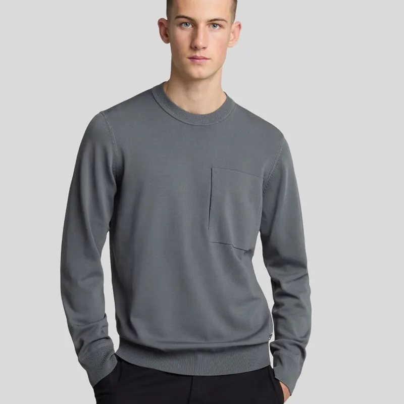 Lyle and Scott Cargo Crew Neck Jumper - Terra Nova-1