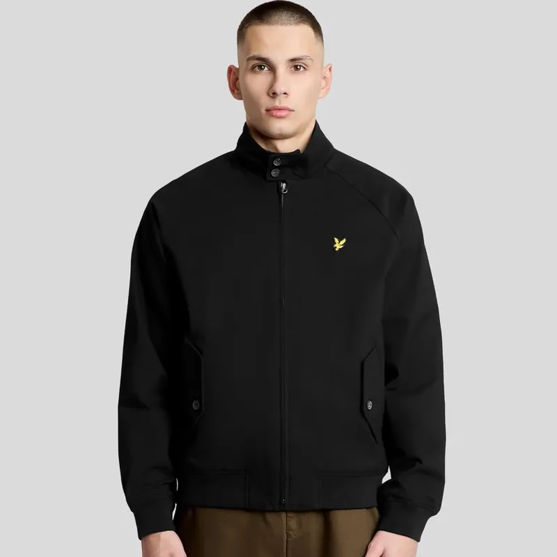 Lyle and Scott Cotton Harrington Jacket - Jet Black-1