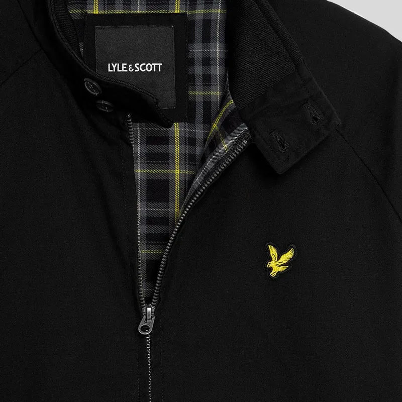 Lyle and Scott Cotton Harrington Jacket - Jet Black-3