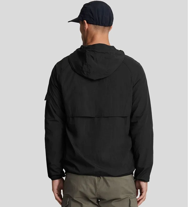 Lyle and Scott Hooded Windbreaker Jacket - Jet Black-2