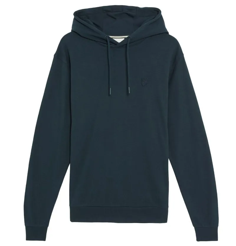 Lyle and Scott Interlock Pullover Hoodie - Carbon