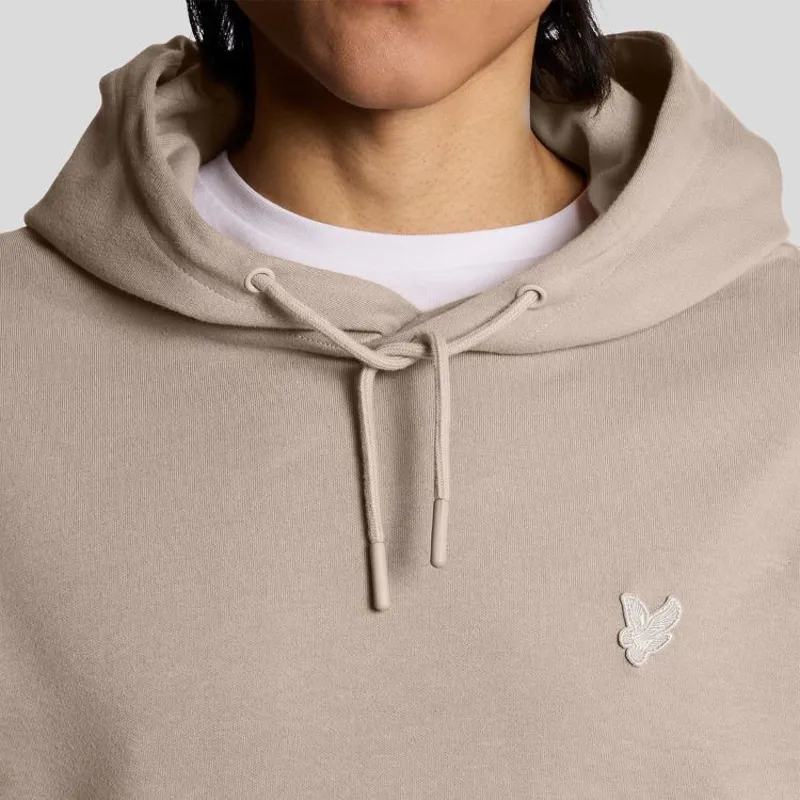Lyle and Scott Interlock Pullover Hoodie - Cobblestone-1