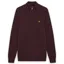 Lyle and Scott Lambswool Blend Quarter Zip Jumper - Beetroot Marl