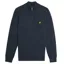 Lyle and Scott Lambswool Blend Quarter Zip Jumper - Dark Navy Marl
