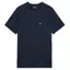 Lyle and Scott Linen Blend Raglan T-Shirt - Dark Navy