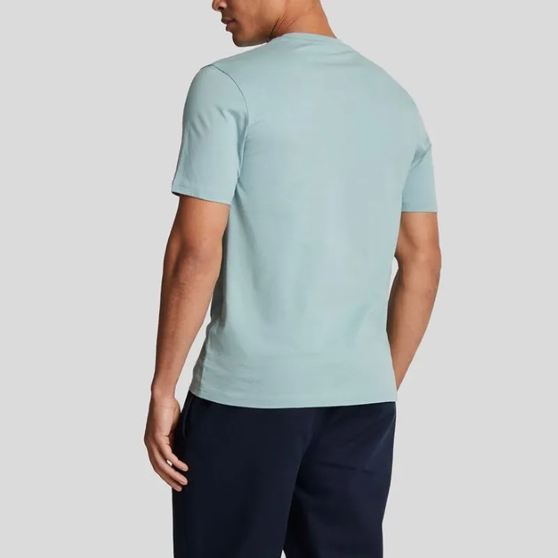 Lyle and Scott Plain T-Shirt - Blue Smoke-2