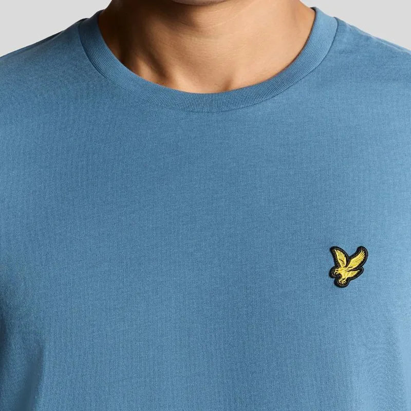 Lyle and Scott Plain T-Shirt - Ocean Sky-3