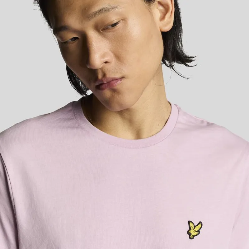 Lyle and Scott Plain T-Shirt - Pink Light-3