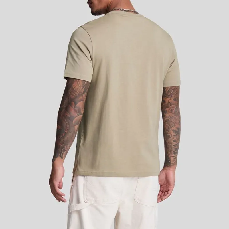 Lyle and Scott Plain T-Shirt - Sage Uniform-2