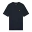 Lyle and Scott Popcorn Jacquard T-Shirt - Dark Navy