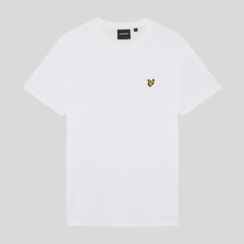 Lyle and Scott Popcorn Jacquard T-Shirt - White