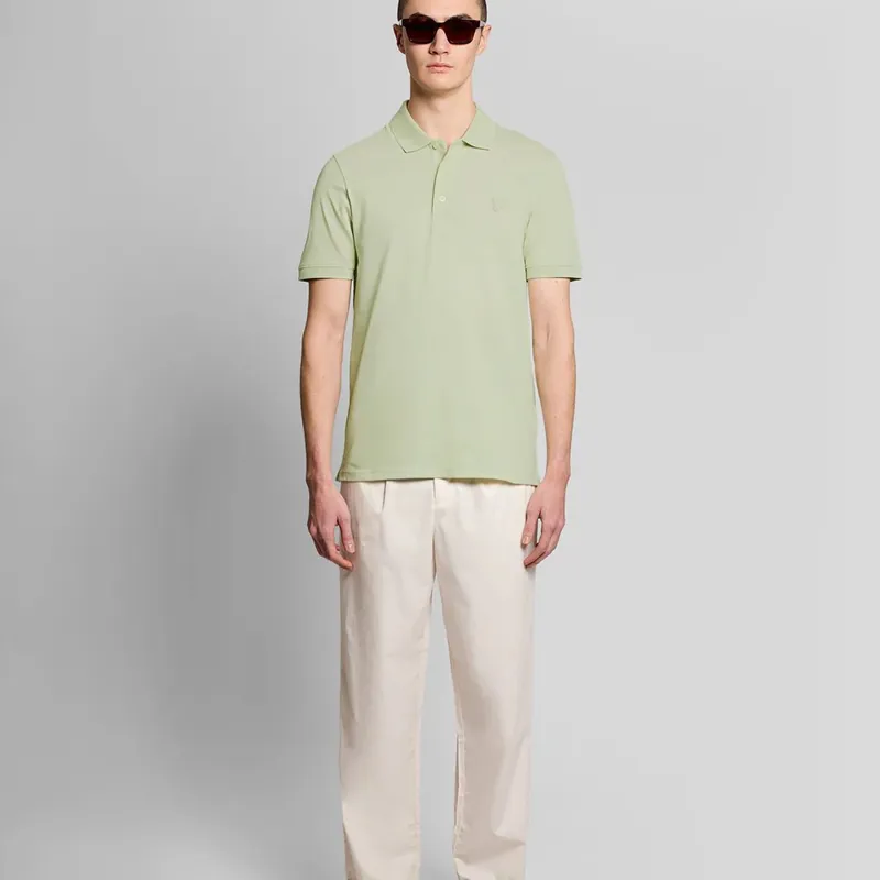 Lyle and Scott Superfine Polo Shirt - Tender Greens-1