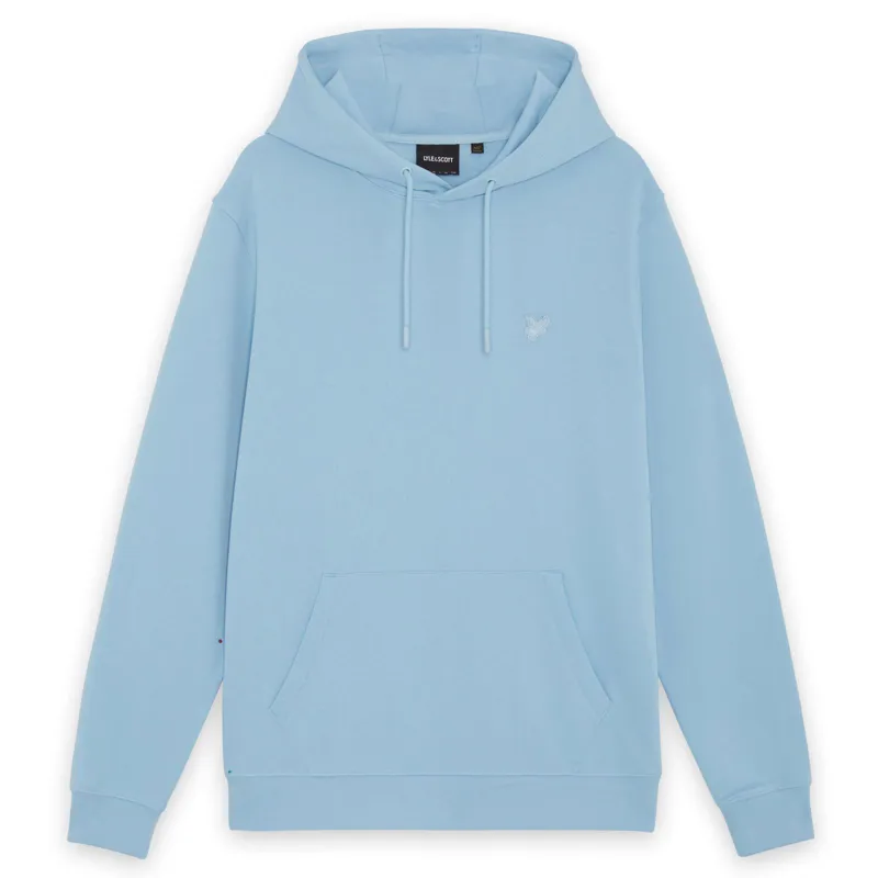Lyle and Scott Superfine Pullover Hoodie - Airy Blue