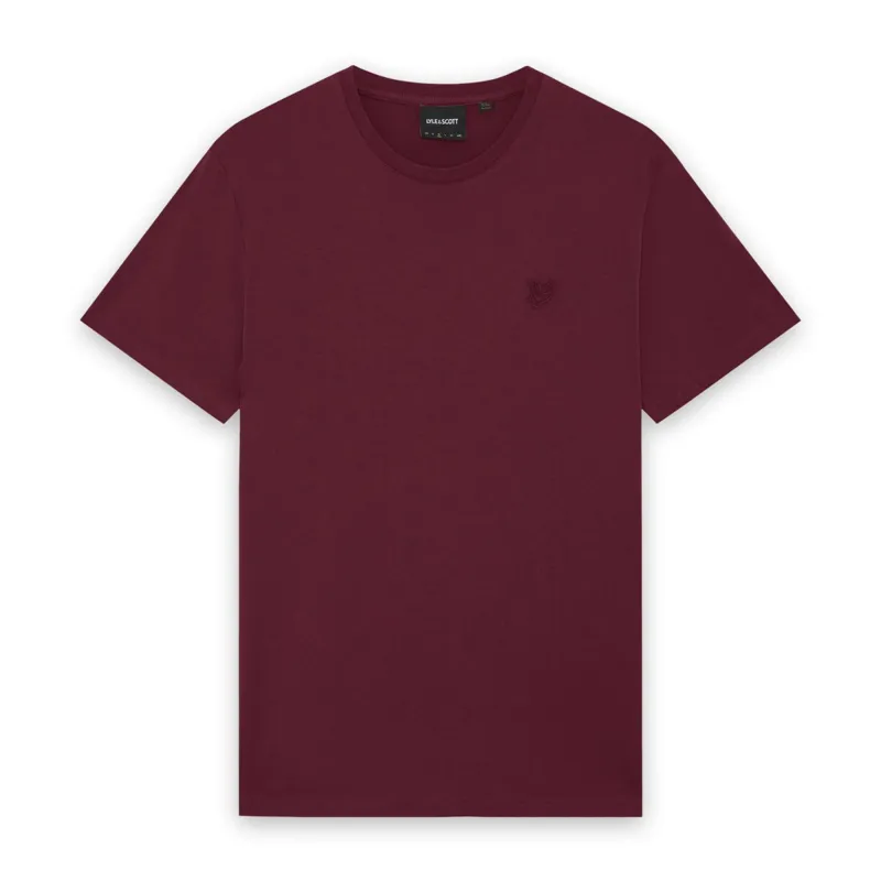 Lyle and Scott Superfine T-Shirt - Fairway Burgundy