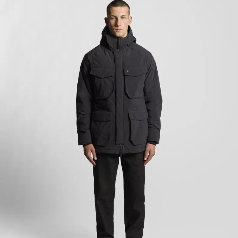 Lyle and Scott Tactical Wadded Parka - Black Ice-2