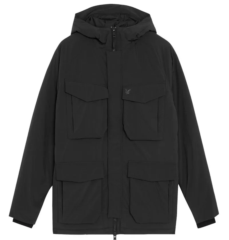 Lyle and Scott Tactical Wadded Parka - Black Ice