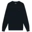 Lyle and Scott Tonal Eagle Lambswool Crew Neck Jumper - Dark Navy