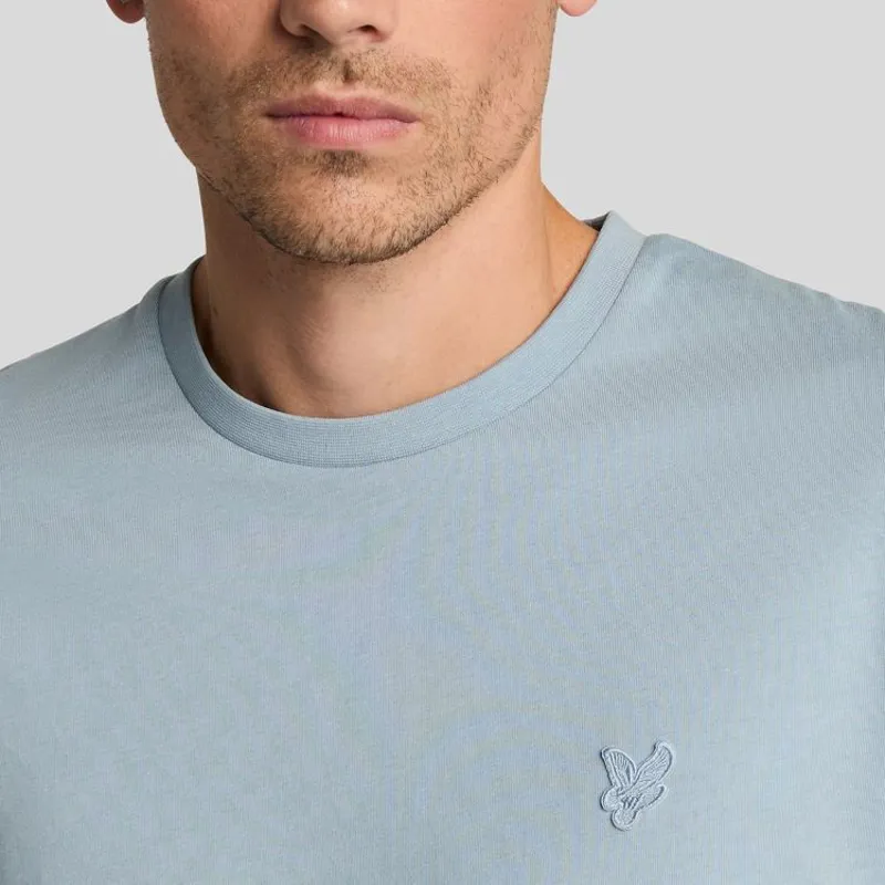 Lyle and Scott Tonal Eagle T-Shirt - Blue Ash-3